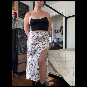 FOR LOVE AND LEMONS LOVE SONG ROSE SKIRT, SIZE XL